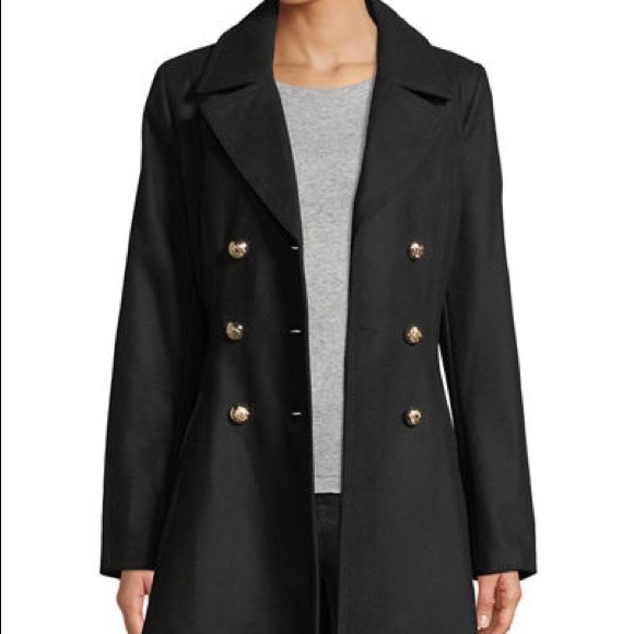 Laundry Fit & Flare Double Breasted Military Coat - Picture 6 of 7